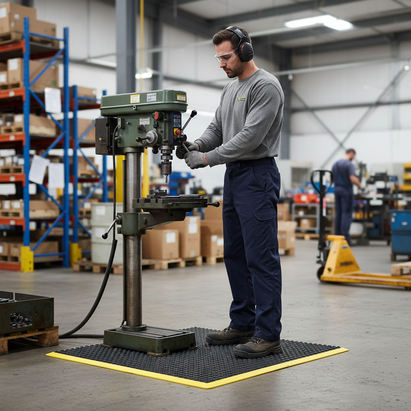 Heavy Duty Anti-Fatigue Work Mat with Non-Slip Bubble Surface