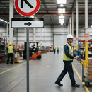 Premium Arrow Right Directional Sign Supplementary Plate 870x275mm with RA1 Reflective Vinyl for Enhanced Visibility