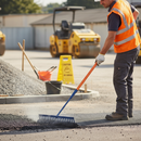 Premium Insulated Tarmac Rake with 16 Teeth and Fiberglass Handle for Live Working