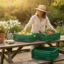 Premium Plastic Collapsible Vegetable Baskets for Efficient Storage - Durable, Space-Saving Design for Home and Commercial Use