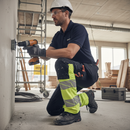 Heavy Duty Trousers With Holster Pockets - Dark Navy/Hi-Vis Yellow