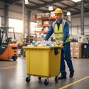 Heavy Duty 4 Wheeled Bin for Grit and Spill Storage - 770L & 1100L
