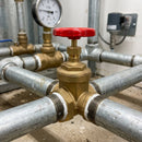 1-1/2in BSP Female Brass Gate Valve, 16 Bar