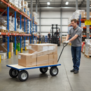 Heavy Duty General Purpose Platform Truck with Pneumatic Wheels