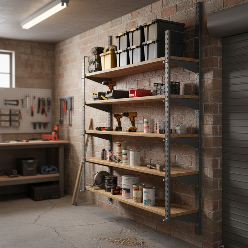 Premium Twin Slot Wall Mounted Shelving Upright Fixing Kits