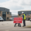 Professional Access to Frontages Only Sign Kit - 1050x750mm RA1 Reflective Traffic Management Solution
