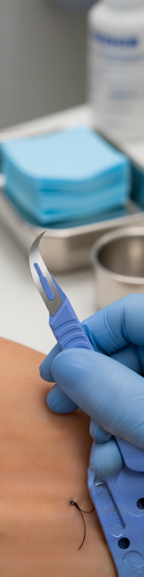 Premium Sterile Disposable Stitch Cutter with Plastic Handle for Pain-Free Suture Removal - Pack of 10