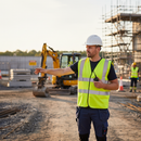 High-Visibility Yellow/Black 2 Band Vest - Class 2 Safety Gear