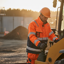 Premium High-Visibility Work Jacket - Durable, Water-Repellent Fabric with Enhanced Comfort and Functionality