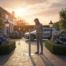 Premium Heavy Duty Lift Assisted Telescopic Retractable Bollard - Galvanised or Stainless Steel with High-Security Lock