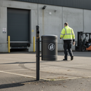 Premium Heavy Duty 40L Litter Bin for Outdoor Use with Self-Extinguishing Design and Easy Maintenance Features
