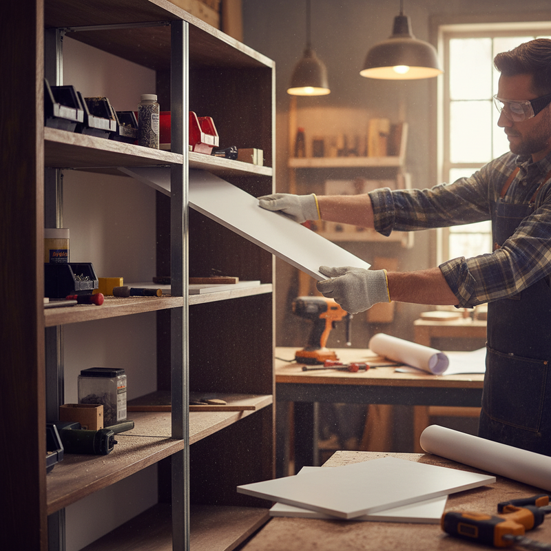 Replacement Premium Melamine Boards for Shelving Units