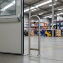Premium Door Guard Stopper - Heavy Duty Door Safety Barrier with Rubber Shock Absorber and Stainless Steel Construction