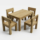Dining Set - Wooden Table and Chairs (view 2)