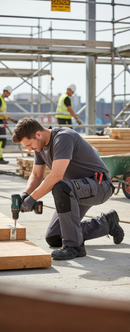 Premium Full Stretch Work Trousers with Reinforced Knees and Storage Pockets for Comfort and Flexibility