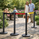 Retractable Queue Barriers – 3.4m – Indoor/Outdoor Use