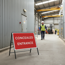 Professional Concealed Entrance Road Sign - 1050x750mm with Engineer Grade Retroreflective Face