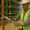 8mm White Polypropylene 3-Strand Rope 25m Coil – Strong 3-Strand Twisted Waterproof Rot-Proof