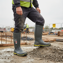 Heavy Duty Full Safety Wellingtons with Metatarsal Protection and SRC Rated Outsole for Chemical Resistance