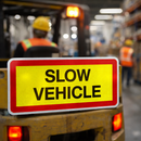 Reflective Vehicle Plate – Aluminium – Retro-Reflective – Industrial Use