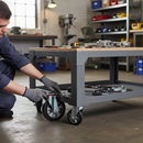 160mm Heavy Duty Swivel Plate Castor with Aluminium Centre