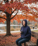Premium Heavy Duty Hooded Sweatshirt with Pouch Pocket and Ribbed Cuffs for Ultimate Comfort