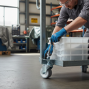 75mm Heavy Duty Swivel Bolt Hole Castor with Twin Wheels