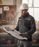 Premium Heavy Duty Full Zip Fleece Jacket with Multiple Pockets and Reflective Features for Enhanced Visibility