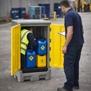 Polyethylene Storage Cabinet – 1m High – 30 Litre Sump – Industrial