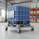 100mm Heavy Duty Braked Swivel Bolt Hole Castor with Elastic Aluminium Centre