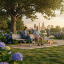 Premium Outdoor Steel Bench - Heavy Duty Comfortable Seating for Public Spaces, Parks, and Playgrounds