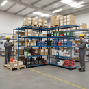 5x Industrial Grade Shelving - 1830mm High - 200kg Capacity - Steel - Blue