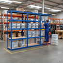 Premium Shelving Units with 8x 60L Plastic Storage Boxes - 2130mm High