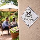 Hazard Warning Diamond Sign – 1mm Rigid Plastic – Indoor/Outdoor Safety Use