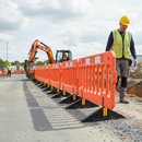 Premium Non-Trip Replacement Foot with Spigot for Gate and Boss Barriers, Recycled PVC Design