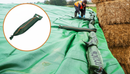 Premium Standard Gravel Bags - 50pcs for Effective Silage Sealing, 1.2m x 0.27m Size, Robust Woven Material