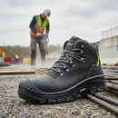 Premium Ankle-High Safety Boot with Blow-Fit Insole and Greased Leather for Comfort and Protection in High-Risk Environments