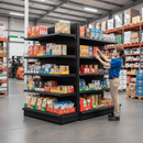 Premium Shelving End Bay 2.1m High with Customizable Base Shelf and 4 Upper Shelves for Effective Retail Display