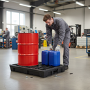Premium General Purpose Low Level 2 Drum Spill Pallet for Safe Storage