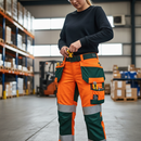 High-Performance Women's Hi-Vis Work Trousers with Holster Pockets, Water Repellent, and CORDURA Reinforcements for Enhanced Durability