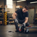 260mm Heavy Duty Swivel Plate Castor with Puncture Proof Wheel