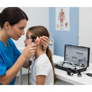 Professional Diagnostic Set for Eye, Ear, Nose and Throat Treatment with High-Performance Ophthalmoscope and Otoscope