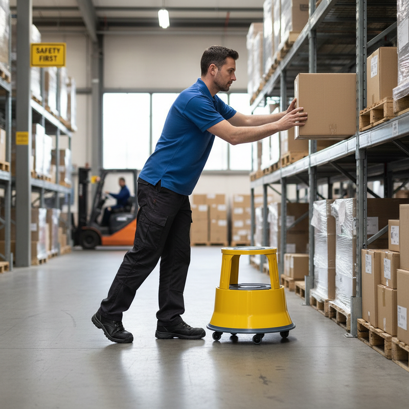 Heavy Duty Steel Kick Step with Anti-Slip Treads - 150kg Load Capacity