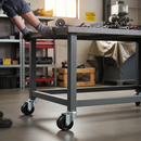 50mm Heavy Duty Swivel Bolt Hole Castor Twin Wheel with M10 Bolt Hole