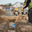 Premium Insulated Long Handle Drainer Spade with Shock Protection for Safe Excavation