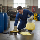 Premium Chemical Spill Absorbent Pads 50x40cm Yellow (Pack of 100)