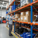 Additional Heavy Duty Chipboard Shelf for Industrial Shelving - Blue & Orange