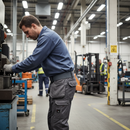 Premium Non-Metal Belt with Stretch for Comfort and Rubber-Coated Buckle, Ideal for Transport Professionals