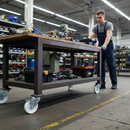 50mm Swivel Bolt Hole Castor with White Nylon Wheel - 40Kg Capacity