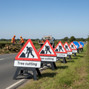 Premium Tree Cutting QuickFit EnduraSign Package for Road Safety with Multiple Warning Signs
